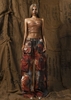Mother Painted Pattern Cargo Jeans