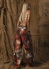 Mother Painted Pattern Cargo Jeans