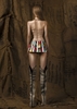 Mother Greed Painted Pattern Mini Skirt