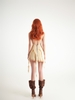 Error Washed Pleated Denim Skirt
