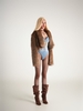 Error Cropped Fur Jacket