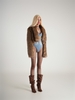 Error Cropped Fur Jacket