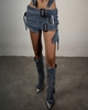 POP Buckles Denim Boot Covers
