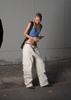 Khaki Line Border Cargo Pocket Pant