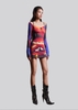 IUNU Long Sleeve Cutout Mesh Top