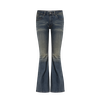BLUM - Low Rise Dirty Wash Flared Denim