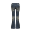 BLUM - Low Rise Dirty Wash Flared Denim