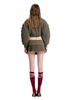 SG.S Pleated Mini Khaki Skirt