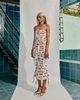 BAE Printed Midi Skirt