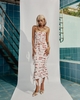 BAE Printed Midi Skirt