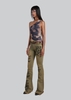 IUNU One Shoulder Sleeveless Mesh Top