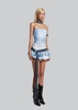 IUNU Strapless Bubble Hem Mini Dress