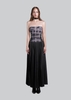 IUNU Drawstring Front Slit Pleated Dress