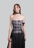 IUNU Drawstring Front Slit Pleated Dress