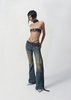 BLUM - Low Rise Dirty Wash Flared Denim