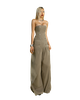 Puzzle Double Breasted Strapless Jumpsuit