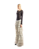 Puzzle Tiered Layer Split Maxi Skirt