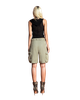 Puzzle Hood Sleeveless Mesh Top