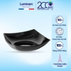 Đĩa thủy tinh Luminarc Quadrato đen 20cm - D7207/H3671