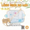 Lồng Mica Hamster Chuồng Mica Bo Góc Mix Lưới Dành Cho Hamster Bear, Winter White