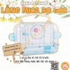 Lồng Mica Hamster Chuồng Mica Bo Góc Mix Lưới Dành Cho Hamster Bear, Winter White