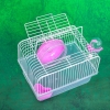 Lồng nuôi hamster mini Lồng hamster KHAY TRONG suốt, lồng mini full phụ kiện, lồng ngũ sắc hamster
