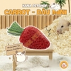 Cà Rốt Mài Răng 🐹FREESHIP🐹 Dâu Mini - Cà Rốt Mini Trang Trí Mài Răng Cho Hamster, Sóc, Nhím, Thỏ, Bọ ...