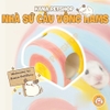Nhà Sứ Hamster . Nhà Ngủ Sứ Hamster Mẫu Cầu Vồng