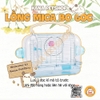 Lồng Mica Hamster Chuồng Mica Bo Góc Mix Lưới Dành Cho Hamster Bear, Winter White