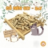 Gỗ Nén Vàng 🐹FREESHIP🐹 1KG Gỗ nén thông lót chuồng cho Thỏ, Bọ, Chinchillas, Hamster, Nhím ....
