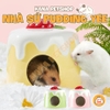 Nhà Sứ Hamster 🐹FREESHIP🐹 Nhà Ngủ Sứ Pudding Hamster Yee Giảm Nhiệt Cho Hamster Bear, WinterWhite, Robo