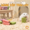 Bánh Xốp Trái Cây Hamster 🐹FREESHIP🐹 Bánh Waffle Ăn Vặt Bổ Sung Dinh Dưỡng Cho Hamster, Sóc, Sóc Bay, Nhím, Rat .....
