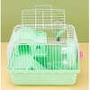 Lồng Hamster Mini Kèm Gác Lửng Nhỏ Full.Chuồng Hamster Mini 𝐠𝐚́𝐜 𝐥𝐮̛̉𝐧𝐠 𝐧𝐡𝐨̉ Full Phụ Kiện Wheel Chạy Chén Ăn Bình Nước