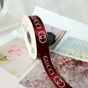 Ruybang băng Gucci đỏ đô khổ 2.5cm dài 50m.