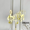 Mica - combo 10 thẻ mica nốt nhạc vàng