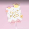 SCG - set cắm love mom vuông vương miện vàng