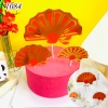 SCG-set cam 3 tết quạt đỏ
