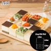 10 cốc vuông cứng nhỏ  ( không nắp ).