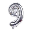 10 bóng số 9 bạc size 80cm