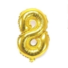 10 bóng số 8 vàng cao 40cm
