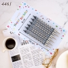 Vỉ 6 nến đen in hình sao vàng