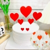 SCG-set cắm tim giấy nhũ đỏ.