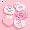 Túi 50 thẻ Happy Women Day hình Tim Nơ Hồng Size To