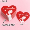 50 Thẻ tim size lớn happy won day