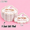 Túi 50 thẻ Chúc Vợ Yêu Hình Mây Size Nhỏ 263