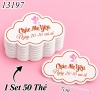 Túi 50 thẻ Chúc Mẹ Yêu Hình Mây Size Nhỏ 269