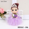 Tuong - Chipi  12cm vương miện váy dài tím