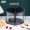 Hộp meka tròn có nắp đen (26*26*18)