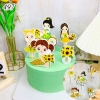 SCG - Set cắm 4 cô gái váy vàng xe đạp
