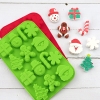 Khuôn Silicone Noel Xanh 14 Hình